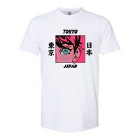 Tokyo Japan Anime Boy Sparkling Eyes Softstyle CVC T-Shirt