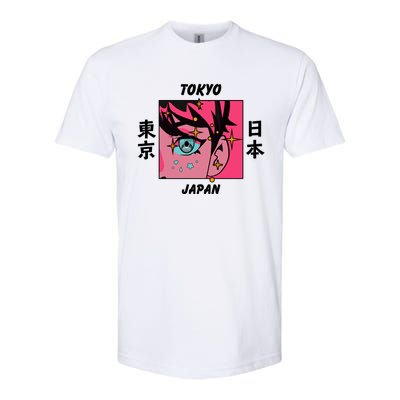 Tokyo Japan Anime Boy Sparkling Eyes Softstyle® CVC T-Shirt