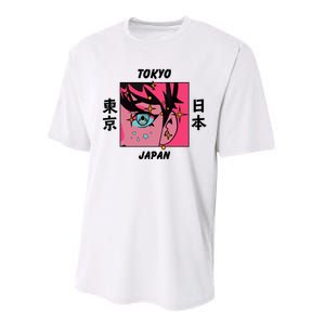 Tokyo Japan Anime Boy Sparkling Eyes Performance Sprint T-Shirt