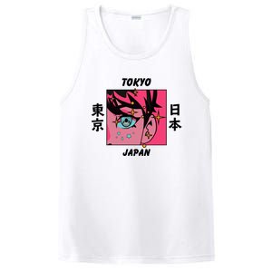 Tokyo Japan Anime Boy Sparkling Eyes PosiCharge Competitor Tank