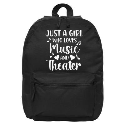 Theater Just A Girl Who Loves Theater 16 in Basic Backpack