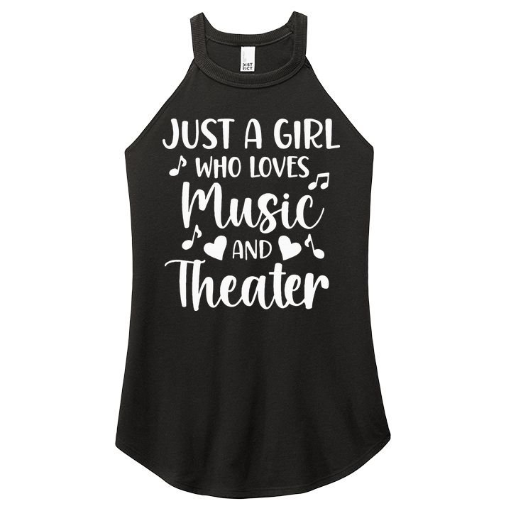 Theater Just A Girl Who Loves Theater Women's Perfect Tri Rocker Tank