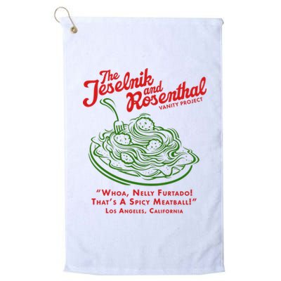 The Jeselnik And Rosenthal Vanity Project Platinum Collection Golf Towel