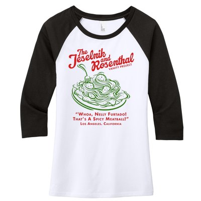 The Jeselnik And Rosenthal Vanity Project Women's Tri-Blend 3/4-Sleeve Raglan Shirt