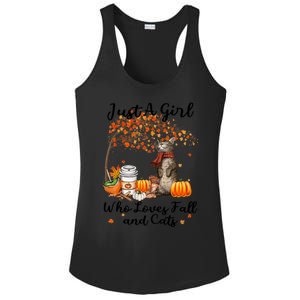 Tu Just A Who Loves Fall And Cat Costume Thanksgiving Cool Gift Ladies PosiCharge Competitor Racerback Tank