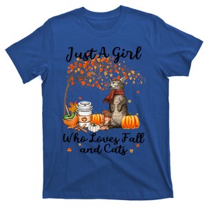 Tu Just A Who Loves Fall And Cat Costume Thanksgiving Cool Gift T-Shirt