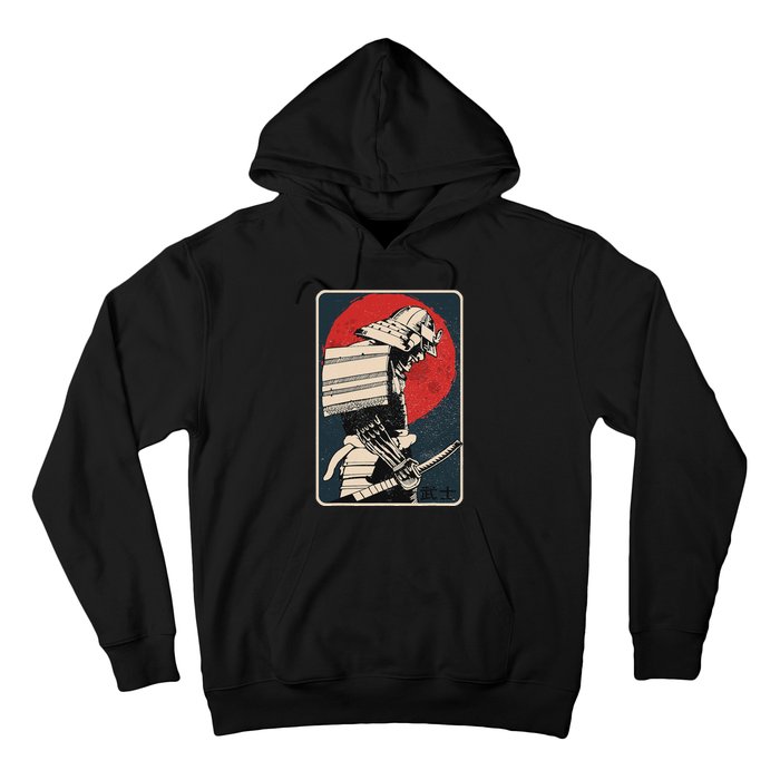 Tokyo Japanese Asia Martial Arts Style Retro Samurai Hoodie