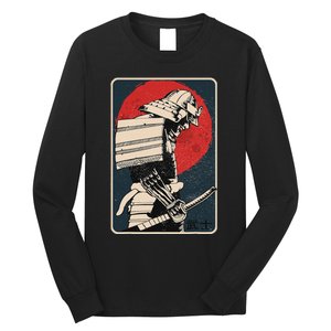 Tokyo Japanese Asia Martial Arts Style Retro Samurai Long Sleeve Shirt