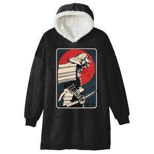 Tokyo Japanese Asia Martial Arts Style Retro Samurai Hooded Wearable Blanket