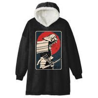 Tokyo Japanese Asia Martial Arts Style Retro Samurai Hooded Wearable Blanket