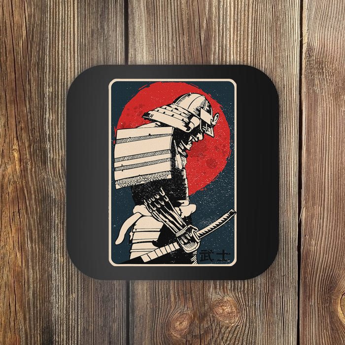 Tokyo Japanese Asia Martial Arts Style Retro Samurai Coaster