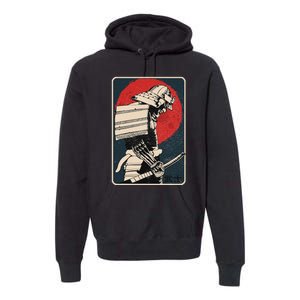 Tokyo Japanese Asia Martial Arts Style Retro Samurai Premium Hoodie