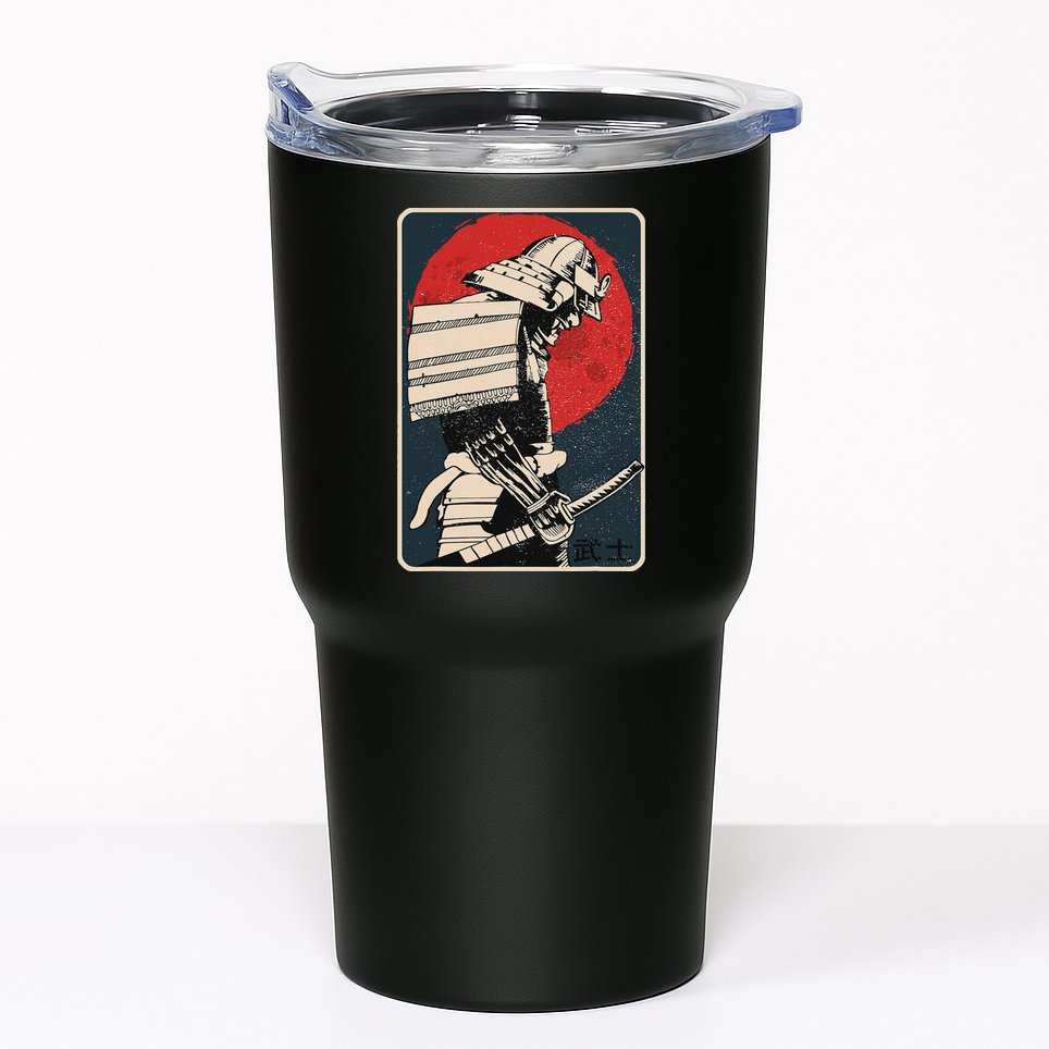 Tokyo Japanese Asia Martial Arts Style Retro Samurai Tumbler