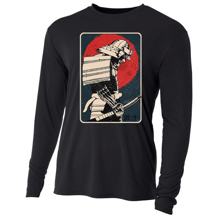 Tokyo Japanese Asia Martial Arts Style Retro Samurai Cooling Performance Long Sleeve Crew