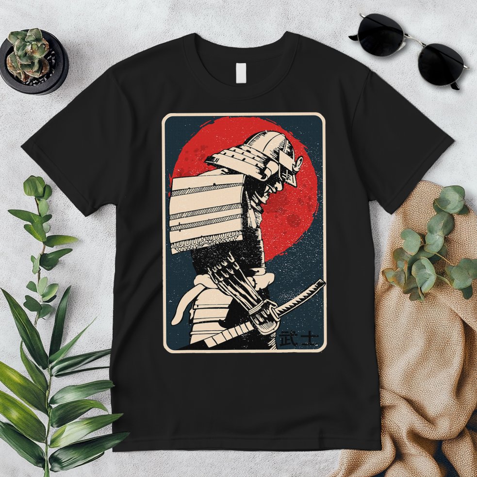 Tokyo Japanese Asia Martial Arts Style Retro Samurai Premium T-Shirt