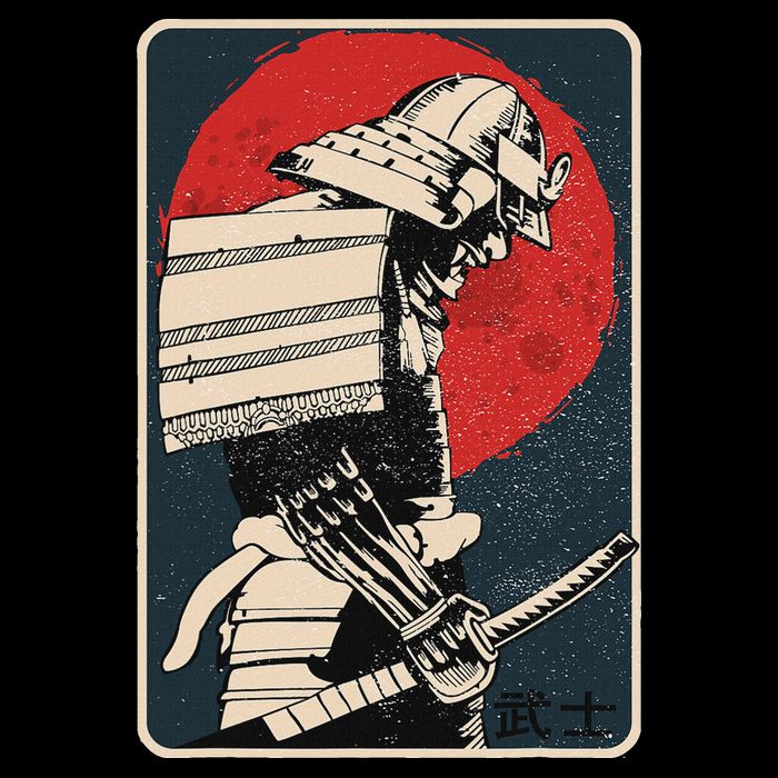 Tokyo Japanese Asia Martial Arts Style Retro Samurai Premium T-Shirt