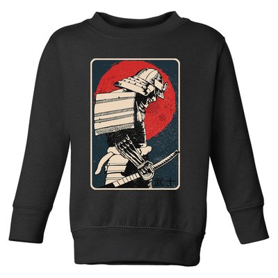 Tokyo Japanese Asia Martial Arts Style Retro Samurai Toddler Sweatshirt