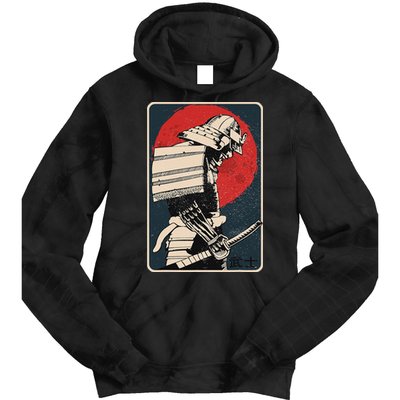 Tokyo Japanese Asia Martial Arts Style Retro Samurai Tie Dye Hoodie