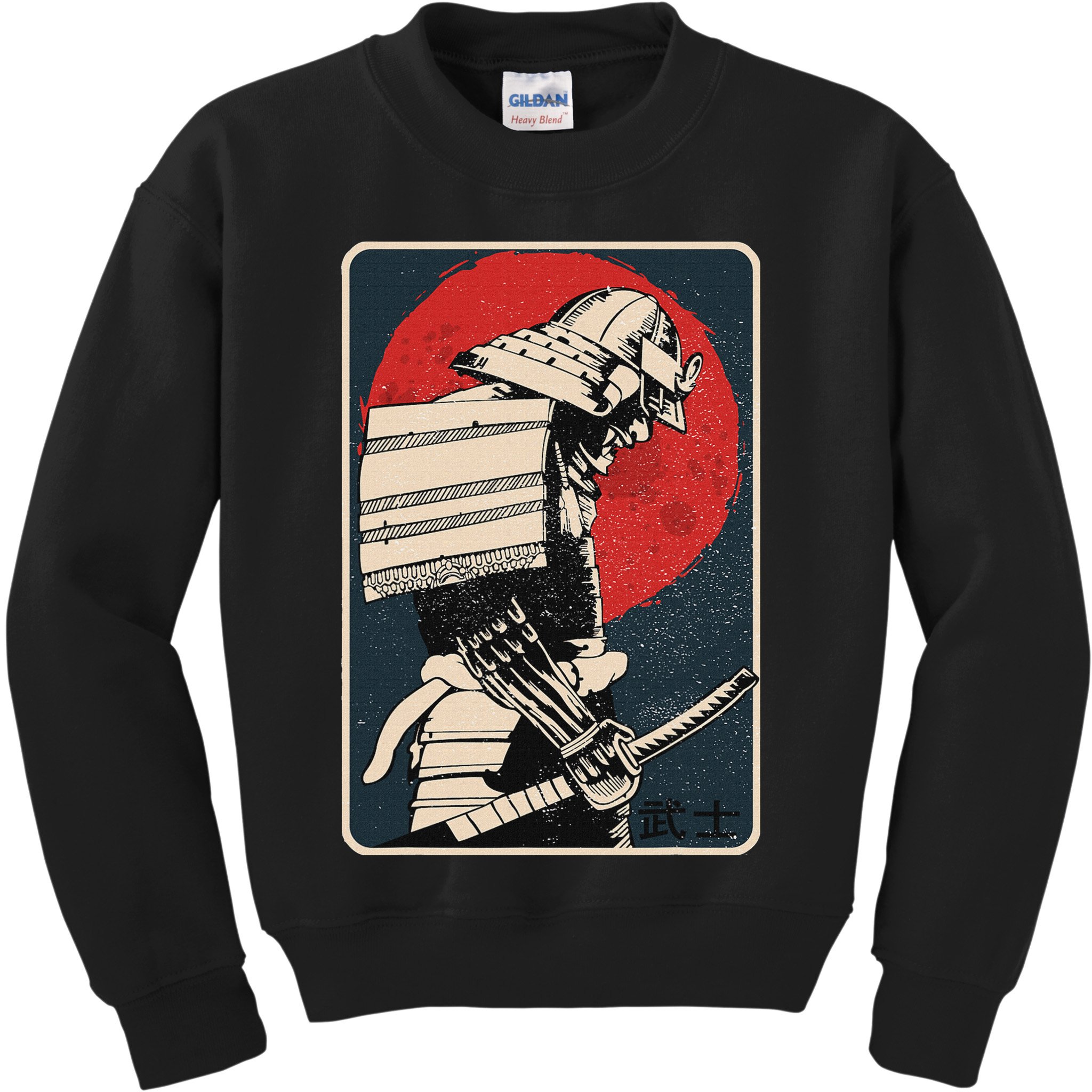 Tokyo Japanese Asia Martial Arts Style Retro Samurai Kids Sweatshirt