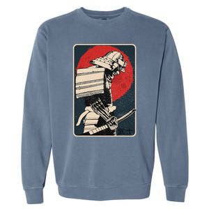 Tokyo Japanese Asia Martial Arts Style Retro Samurai Garment-Dyed Sweatshirt