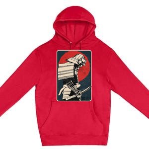 Tokyo Japanese Asia Martial Arts Style Retro Samurai Premium Pullover Hoodie