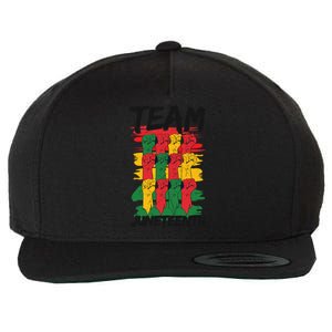 Team Juneteenth Black History Freedom Great Gift Wool Snapback Cap