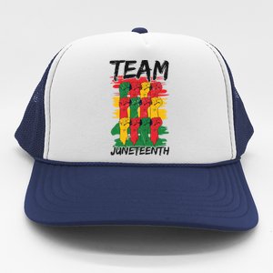 Team Juneteenth Black History Freedom Great Gift Trucker Hat