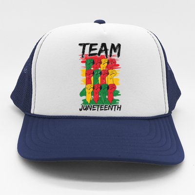 Team Juneteenth Black History Freedom Great Gift Trucker Hat