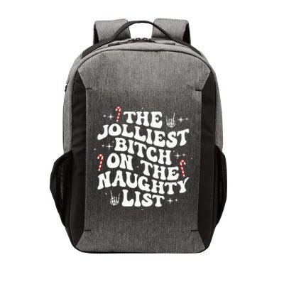 The Jolliest Bitch On The Naughty List gift for Christmas Vector Backpack