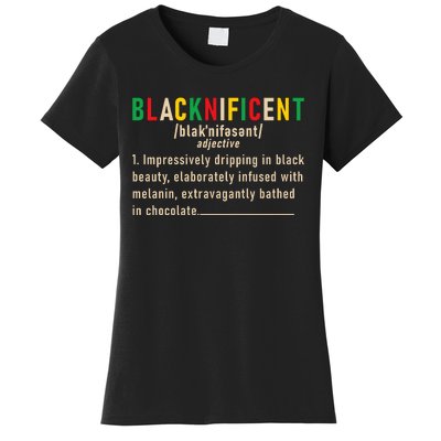 Trendy Juneteenth Blacknificent Graphic Women's T-Shirt