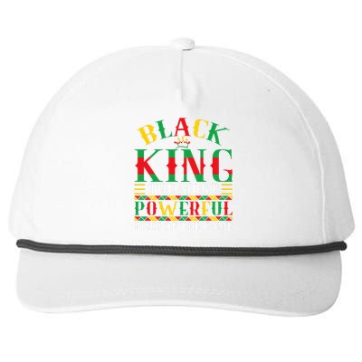 Trendy Juneteenth Black King Graphic Snapback Five-Panel Rope Hat