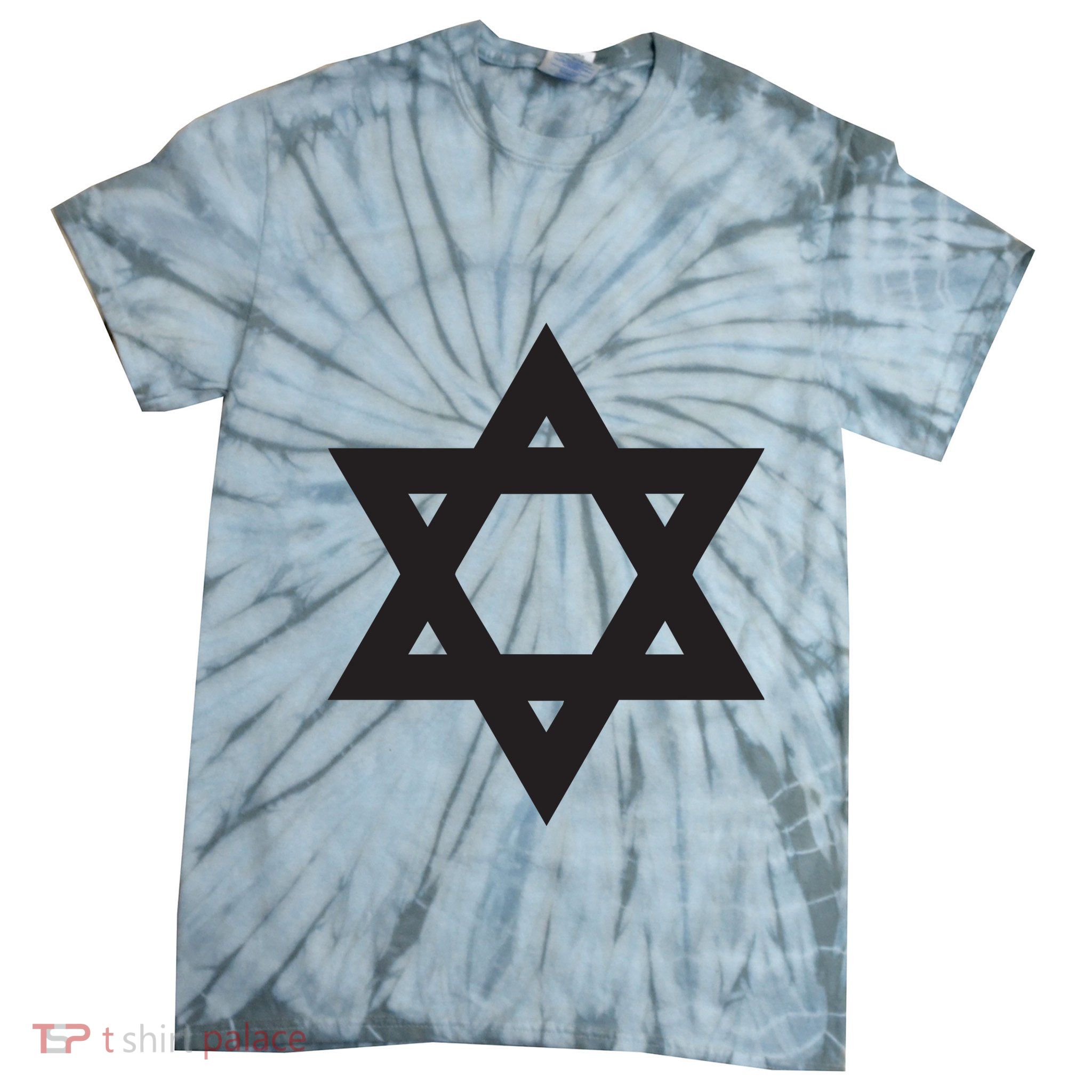 Tokin Jew Black Star Of David Tie-Dye T-Shirt