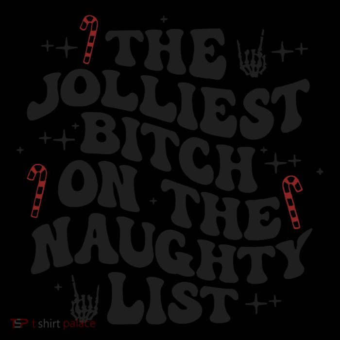 The Jolliest Bitch On The Naughty List 16 in Basic Backpack