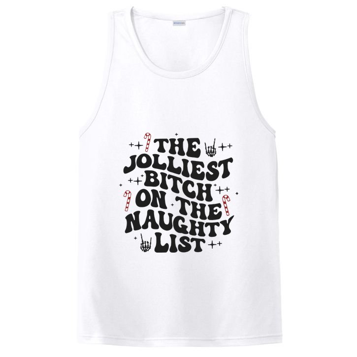 The Jolliest Bitch On The Naughty List PosiCharge Competitor Tank