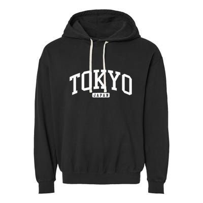 Tokyo Japan College University Style Garment-Dyed Fleece Hoodie