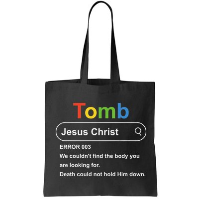 Tomb Jesus Christ Error 003 We Couldnt Find The Body Bag