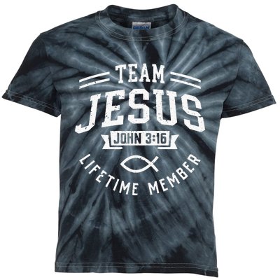 Team Jesus Christian Gifts Kids Tie-Dye T-Shirt