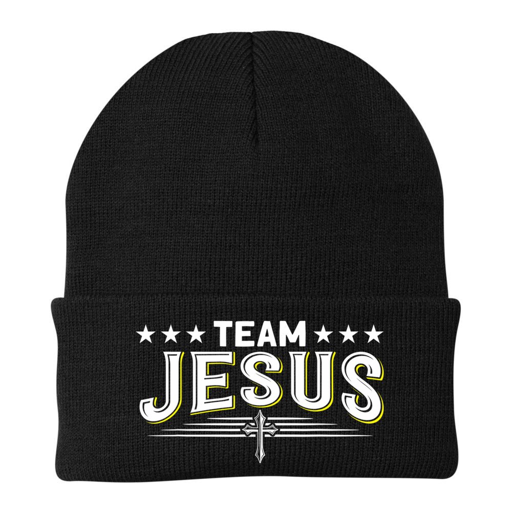 Team Jesus Christian Prayer Warrior Bible Christ Believer Beanie