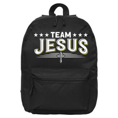 Team Jesus Christian Prayer Warrior Bible Christ Believer 16 in Basic Backpack