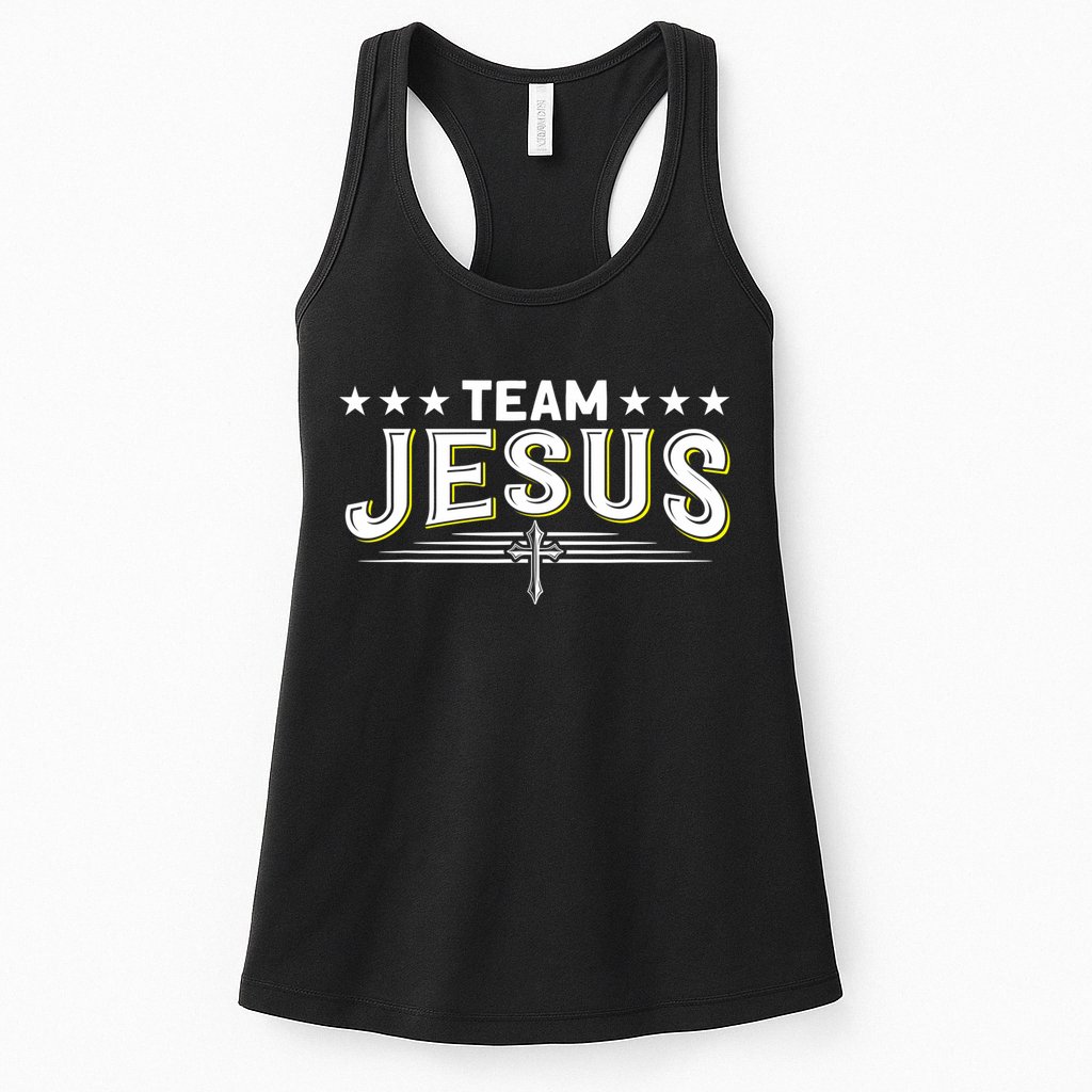 Team Jesus Christian Prayer Warrior Bible Christ Believer Womens Tank Top
