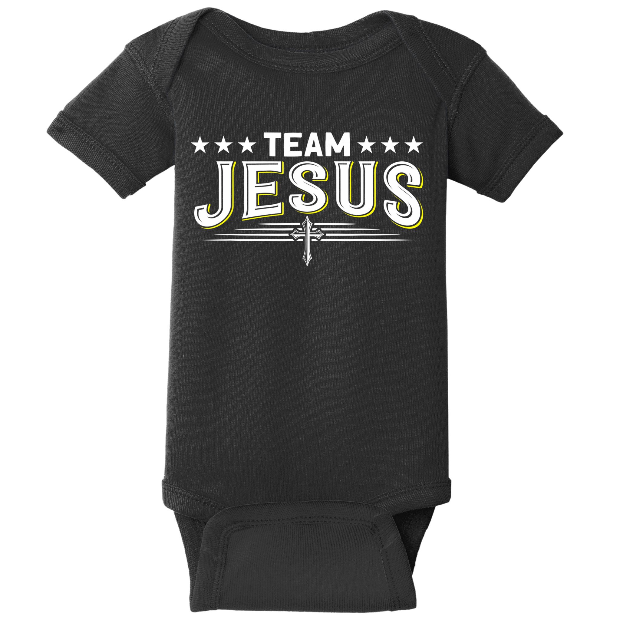 Team Jesus Christian Prayer Warrior Bible Christ Believer Baby Bodysuit
