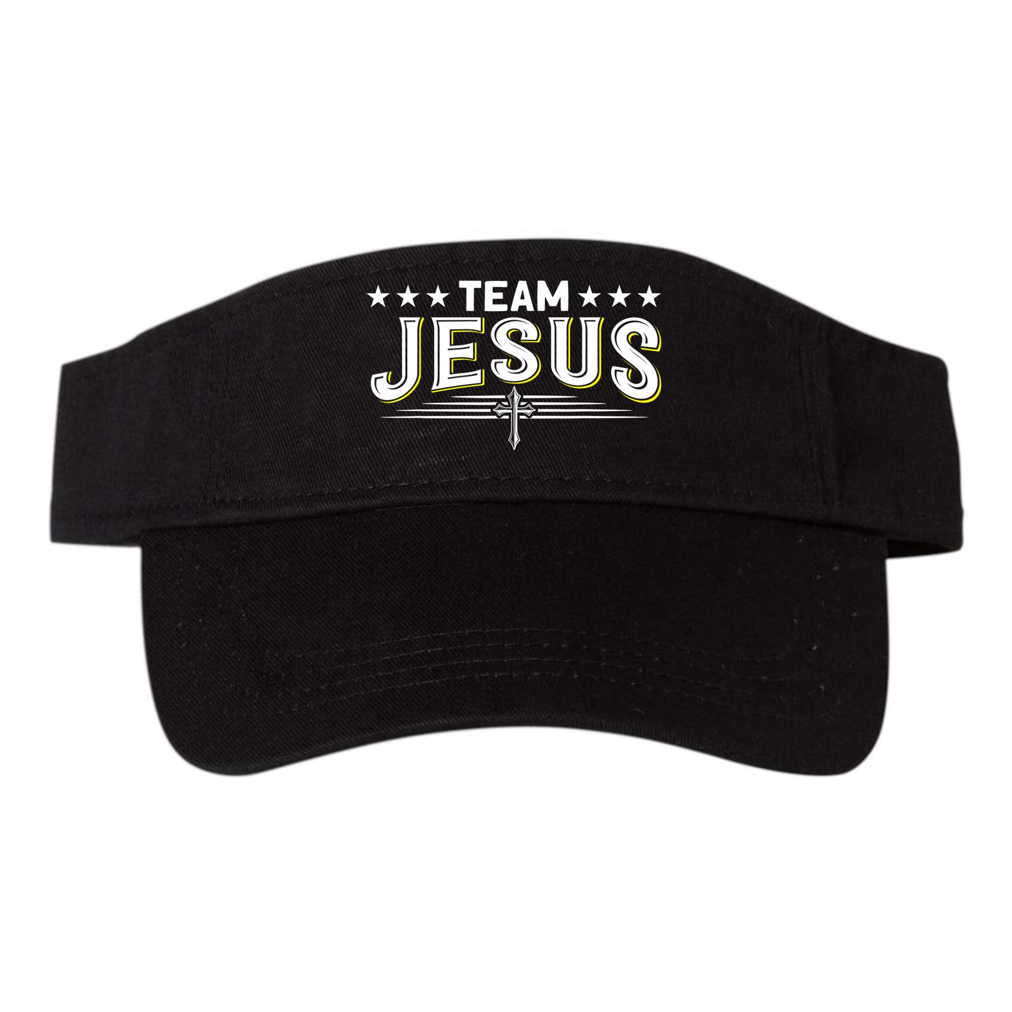 Team Jesus Christian Prayer Warrior Bible Christ Believer Visor