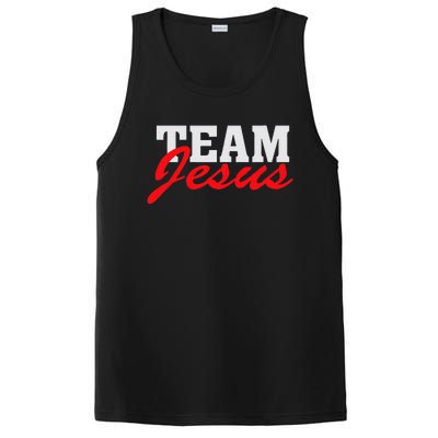 Team Jesus Christian Faith Quote Believer Saying PosiCharge Competitor Tank