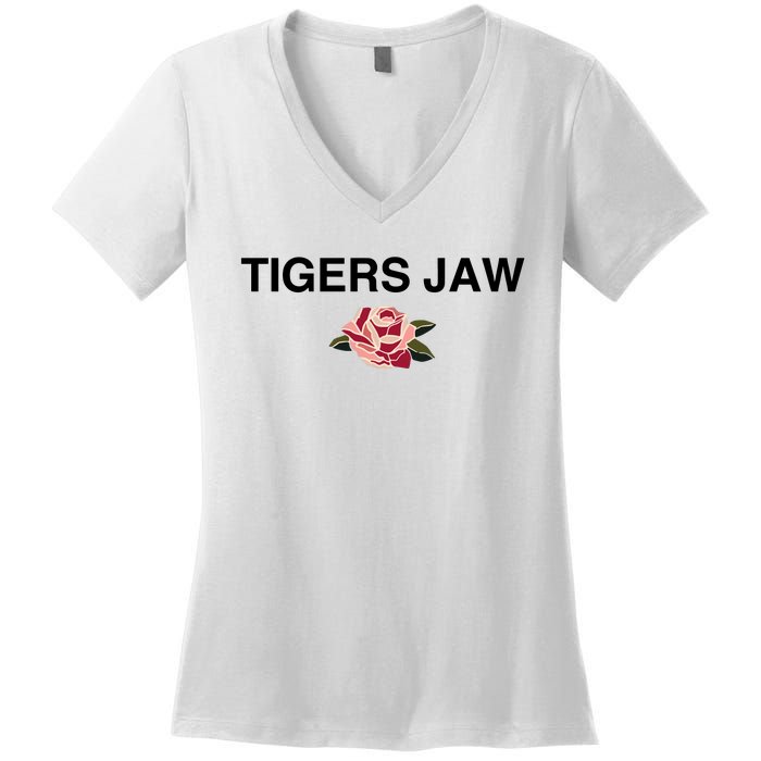 Tigers Jaw Charmer Women's V-Neck T-Shirt