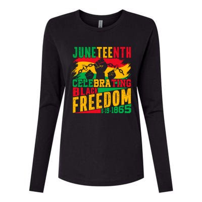 Trendy Juneteenth Celebrating Black Freedom Graphic Womens Cotton Relaxed Long Sleeve T-Shirt