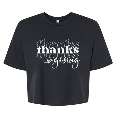 Thanksgiving Joyful Celebration Bella+Canvas Jersey Crop Tee