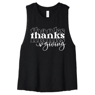 Thanksgiving Joyful Celebration Women's Racerback Cropped Tank