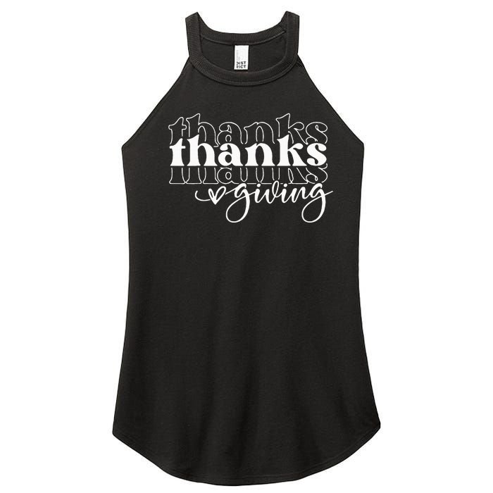 Thanksgiving Joyful Celebration Women’s Perfect Tri Rocker Tank