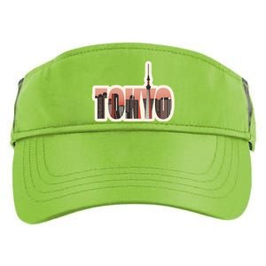 Tokyo Japan City Skyline Adult Drive Performance Visor