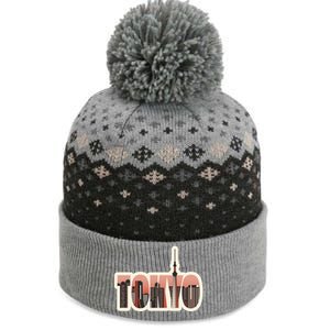 Tokyo Japan City Skyline The Baniff Cuffed Pom Beanie